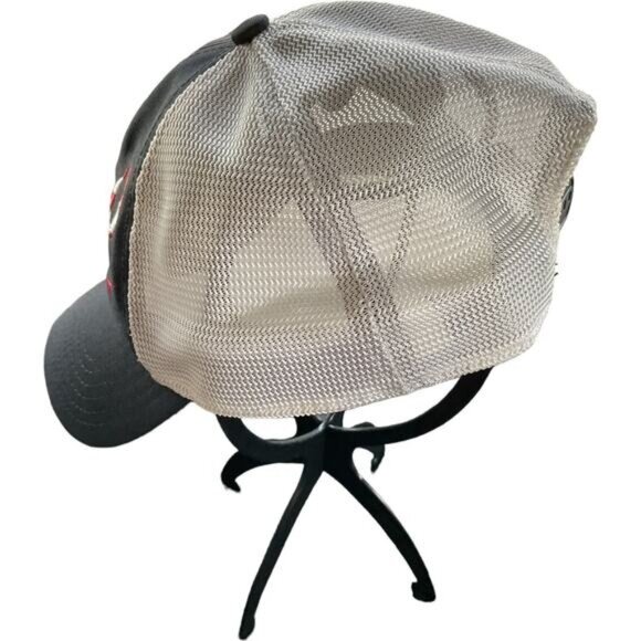 Under Armour Trucker Hat Black & Beige Mesh Snapback OSFA - Picture 5 of 7